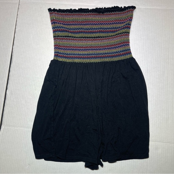 Forever 21 Multicolored Striped Knit Strapless Romper - Picture 7 of 9